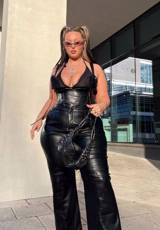 All Leather Look for plus size AT Concert 